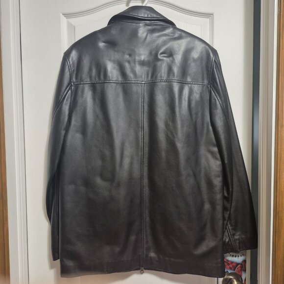 Man real leather jacket in removable inner part. Size S Black - Picture 2 of 4
